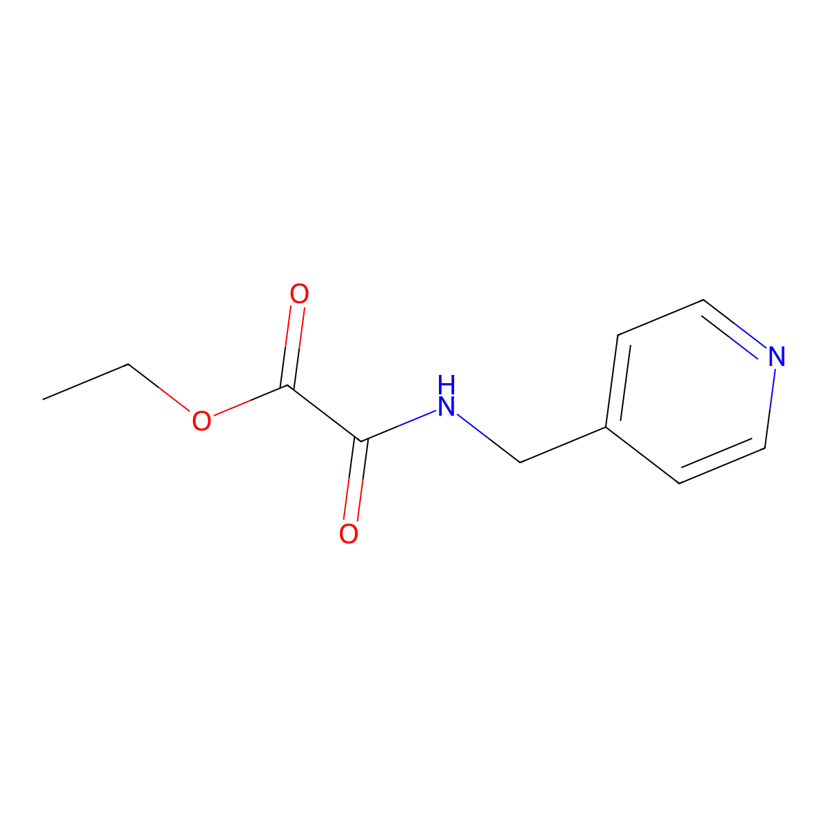 Ethyl oxo[(pyridin-4-ylmethyl)amino]acetate molecular structure, CAS 349084-43-1