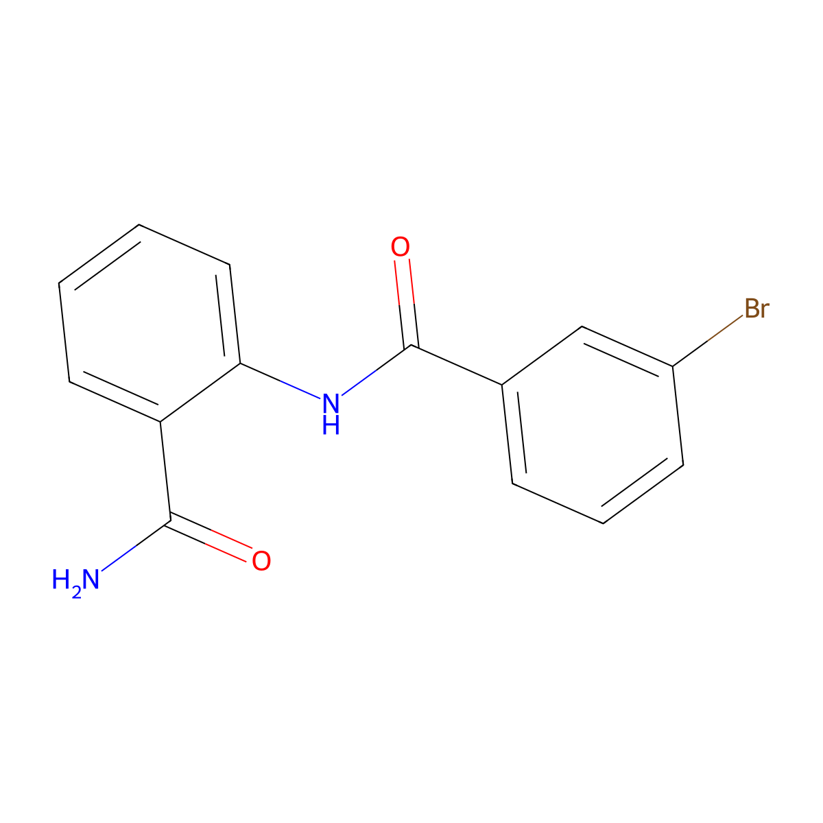 2-[(3-Bromobenzoyl)amino]benzamide molecular structure, CAS 349084-46-4