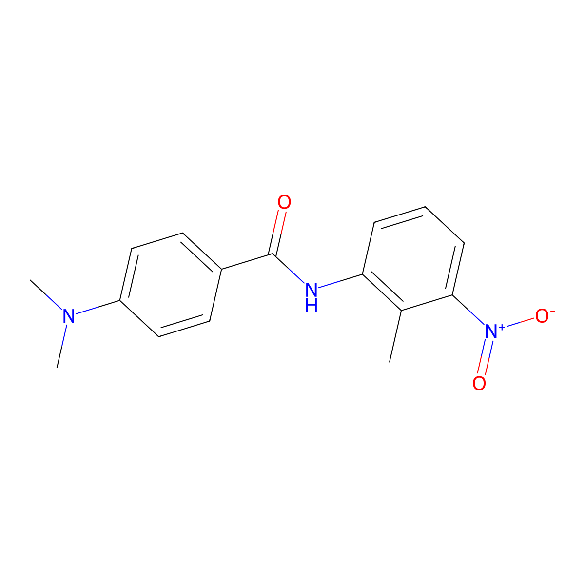 4-(dimethylamino)-N-(2-methyl-3-nitrophenyl)benzamide molecular structure, CAS 349085-61-6