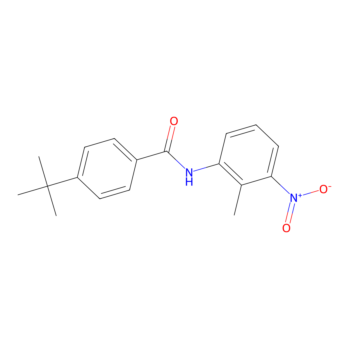 4-tert-butyl-N-(2-methyl-3-nitrophenyl)benzamide molecular structure, CAS 349085-64-9
