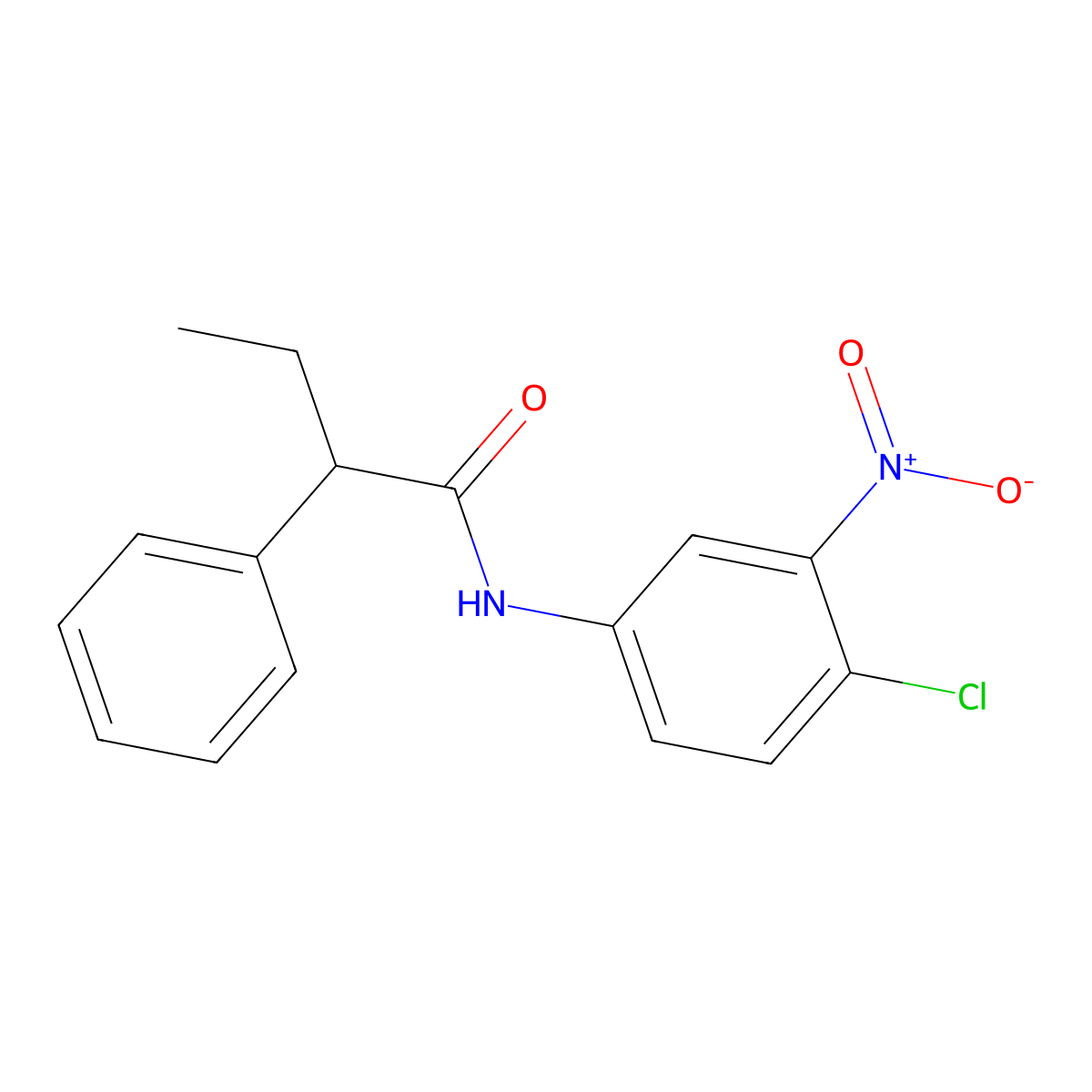 N-(4-chloro-3-nitrophenyl)-2-phenylbutanamide molecular structure, CAS 349086-29-9
