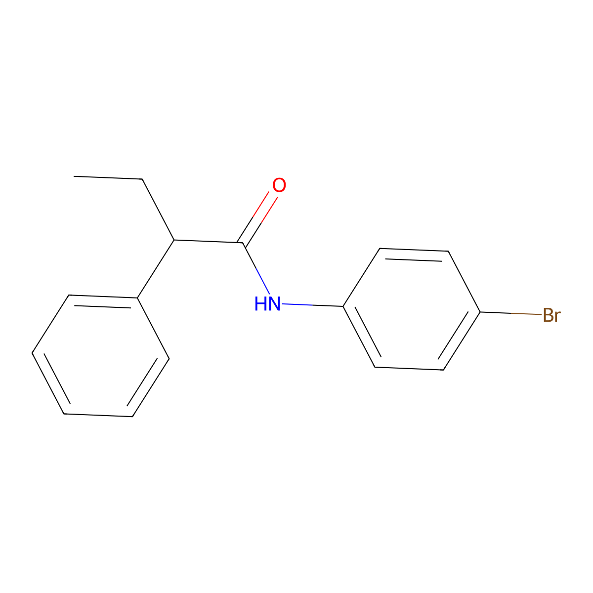 N-(4-bromophenyl)-2-phenylbutanamide molecular structure, CAS 349087-41-8