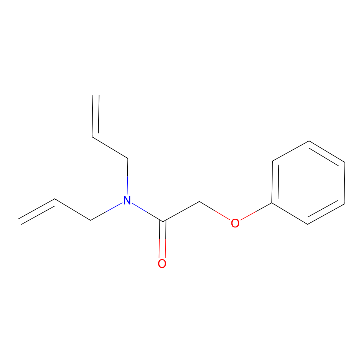 2-phenoxy-N,N-bis(prop-2-enyl)acetamide molecular structure, CAS 349087-75-8