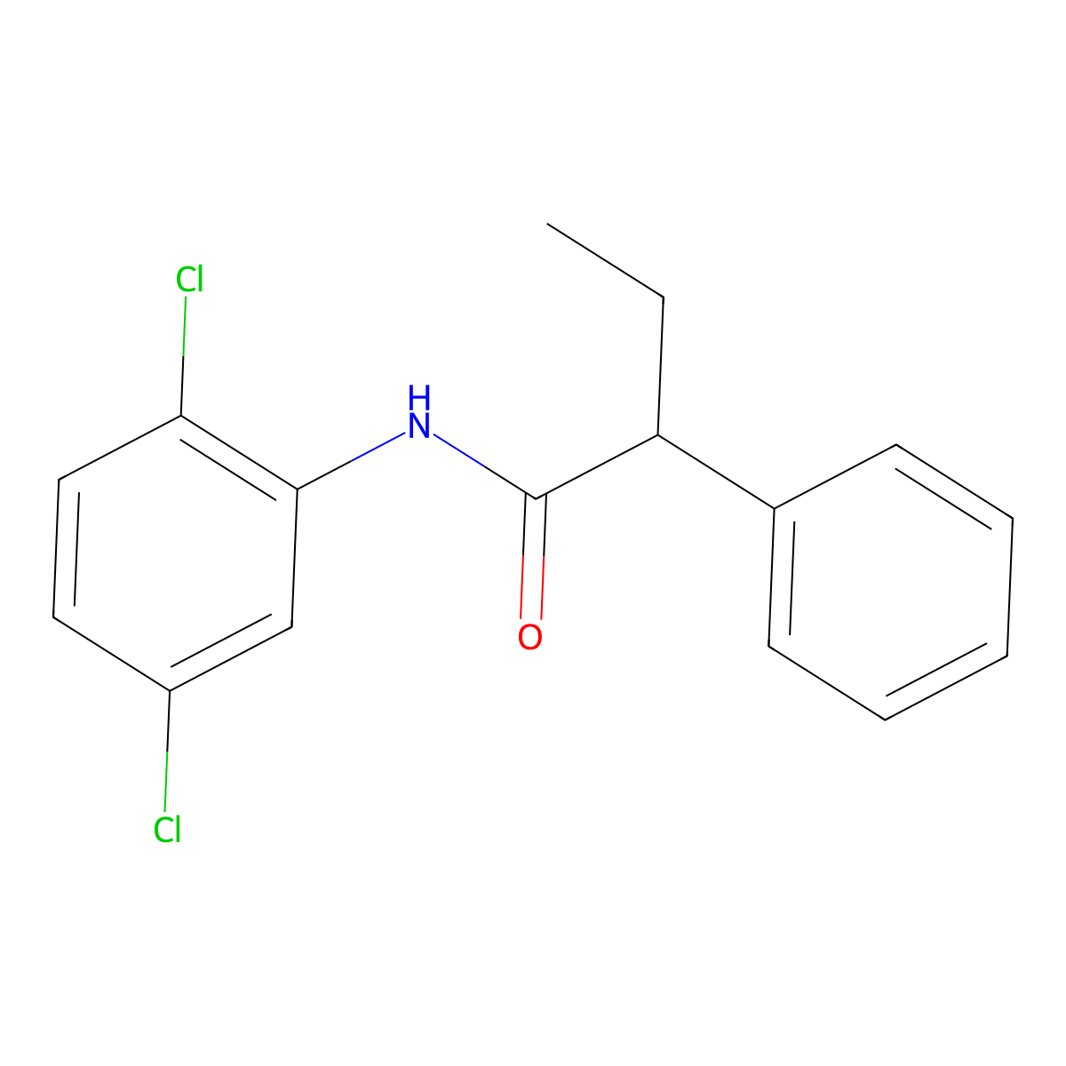 N-(2,5-dichlorophenyl)-2-phenylbutanamide molecular structure, CAS 349088-15-9