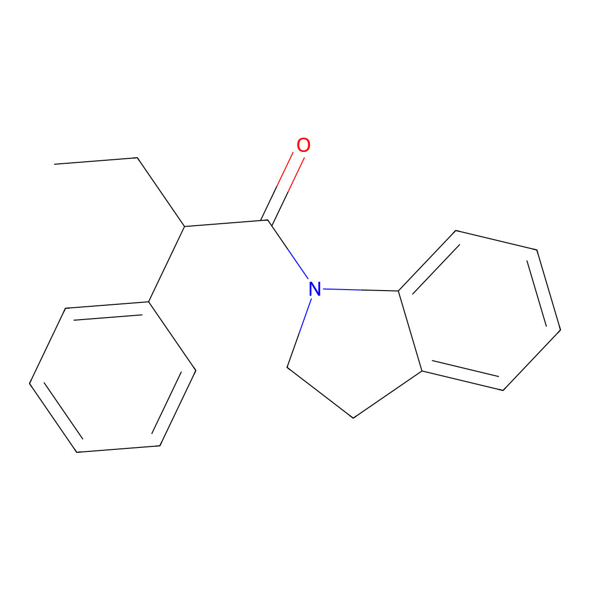 1-(2-Phenylbutanoyl)indoline molecular structure, CAS 349088-99-9