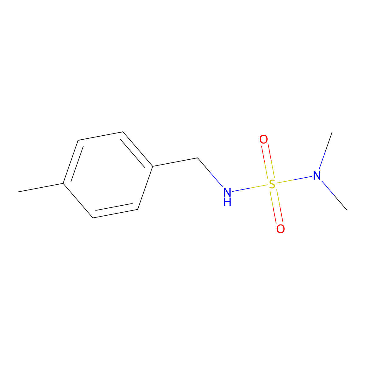 1-[(Dimethylsulfamoylamino)methyl]-4-methylbenzene molecular structure, CAS 349089-13-0