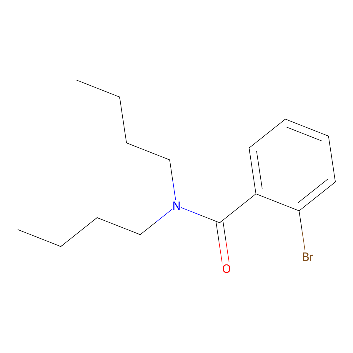 2-bromo-N,N-dibutylbenzamide molecular structure, CAS 349092-70-2
