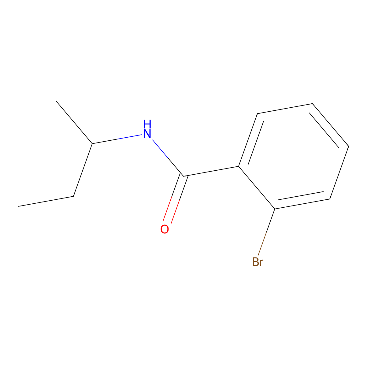 N-Sec-butyl 2-bromobenzamide molecular structure, CAS 349092-72-4