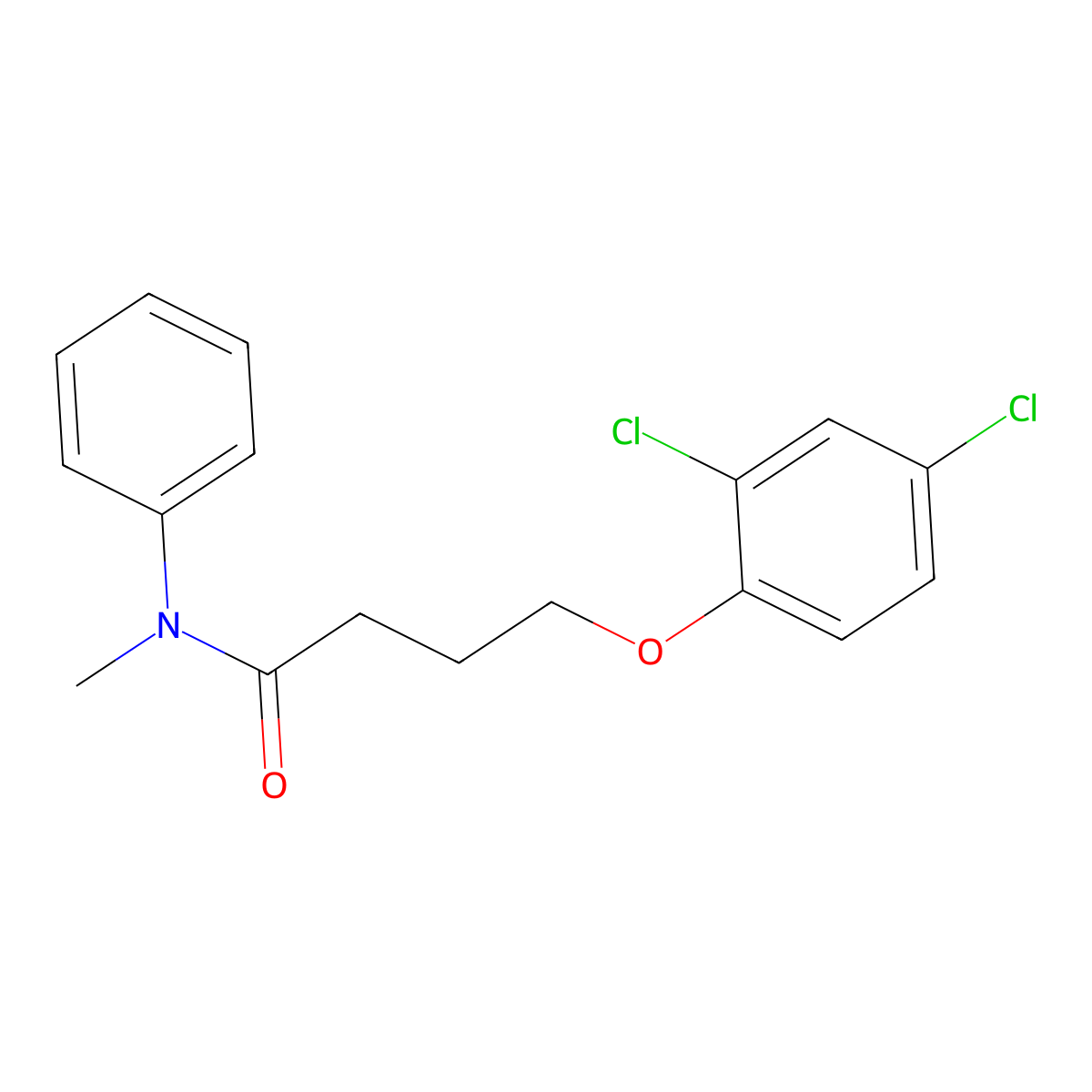 4-(2,4-dichlorophenoxy)-N-methyl-N-phenylbutanamide molecular structure, CAS 349095-74-5