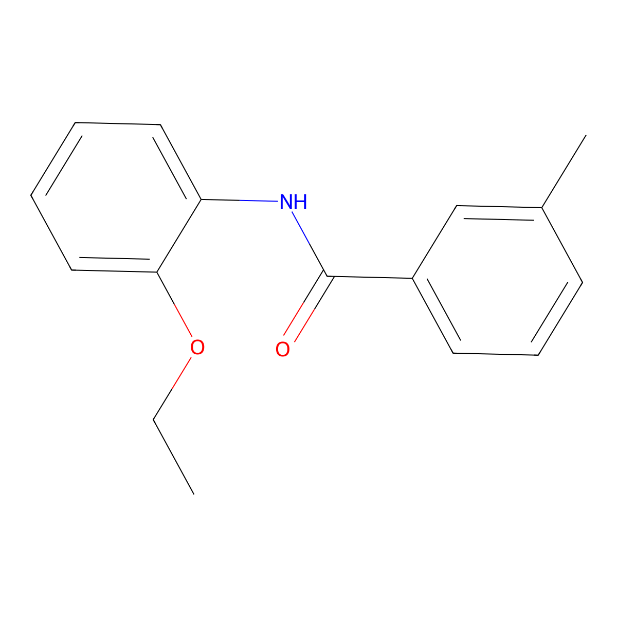 N-(2-ethoxyphenyl)-3-methylbenzamide molecular structure, CAS 349096-36-2