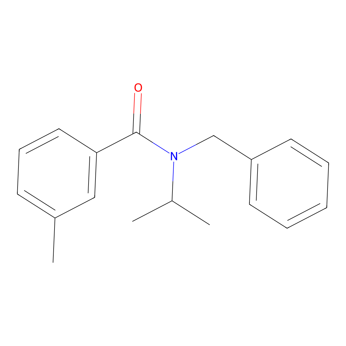 N-Benzyl-N-isopropyl-3-methylbenzamide molecular structure, CAS 349096-38-4