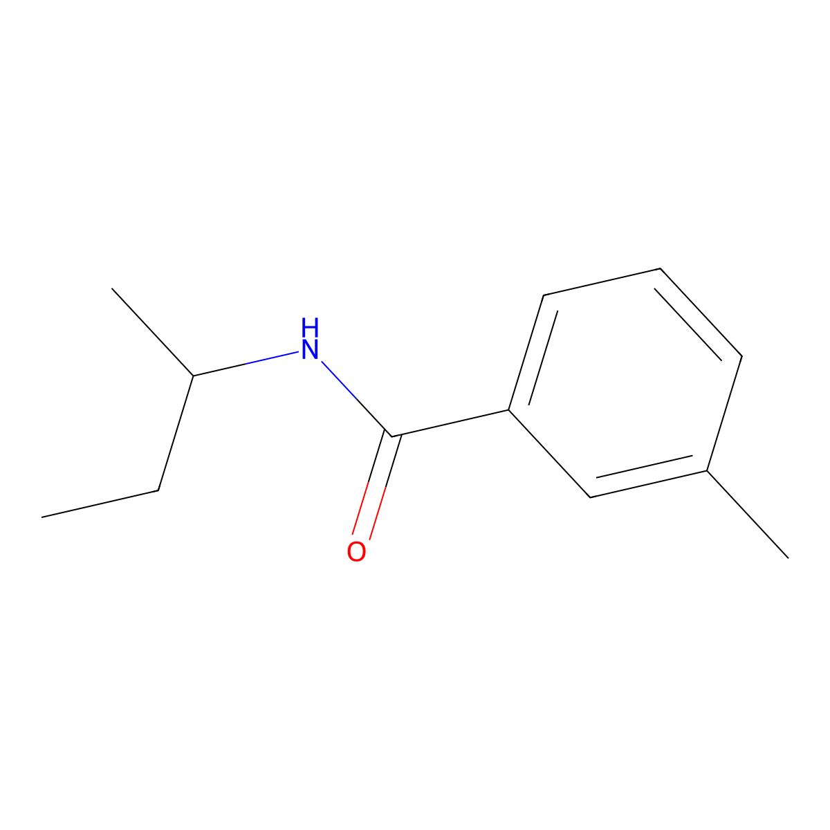 N-(sec-butyl)-3-methylbenzamide molecular structure, CAS 349096-55-5