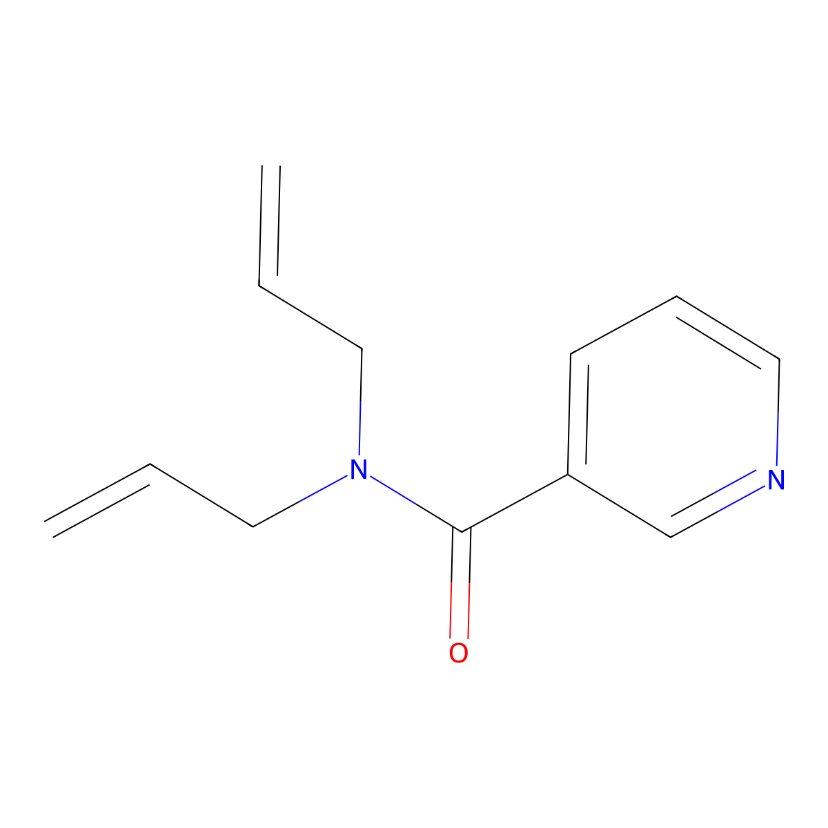 N,N-diallylnicotinamide molecular structure, CAS 349096-77-1