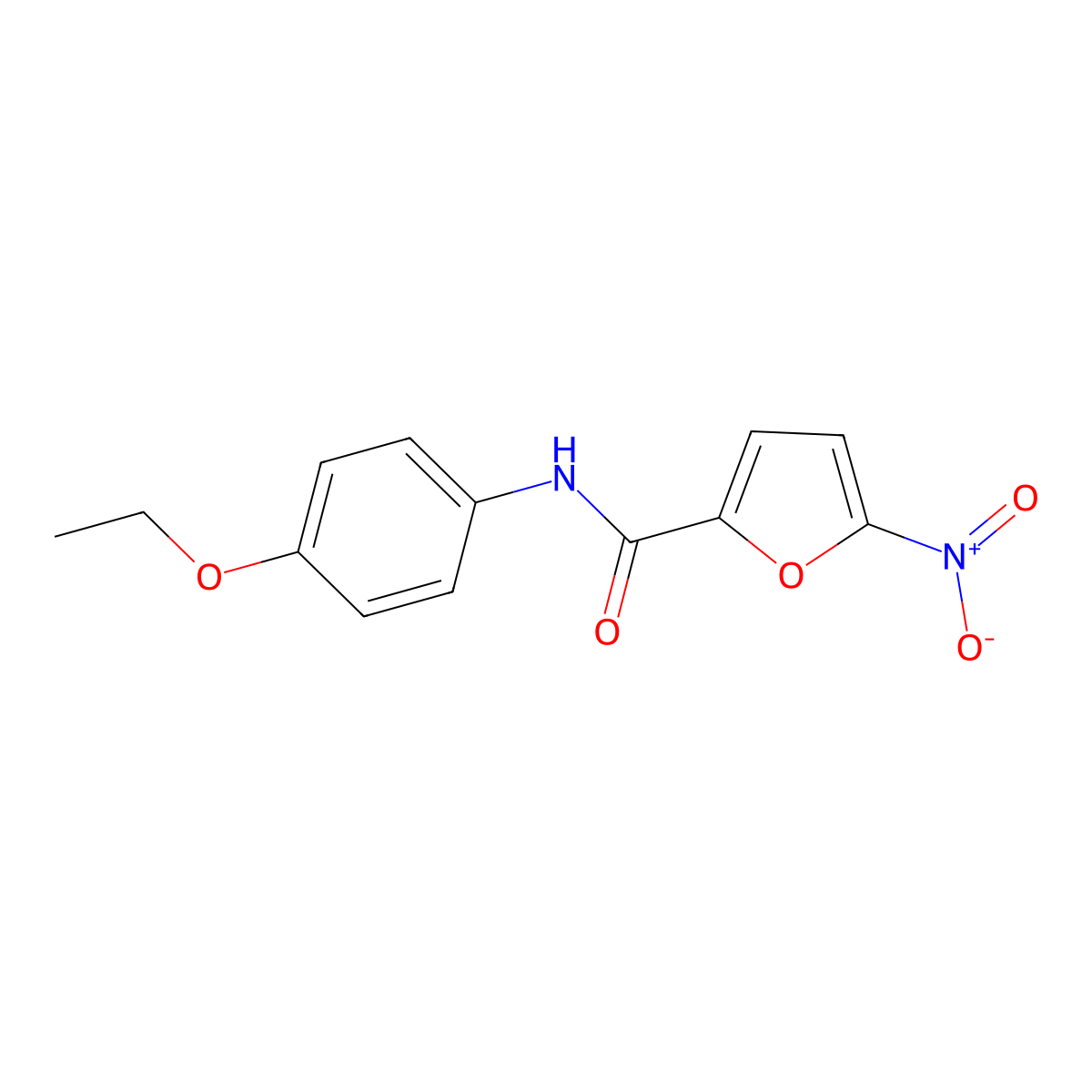 N-(4-ethoxyphenyl)-5-nitrofuran-2-carboxamide molecular structure, CAS 349097-19-4