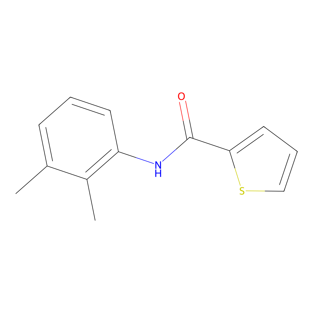 N-(2,3-Dimethylphenyl)-2-thiophenecarboxamide molecular structure, CAS 349097-45-6