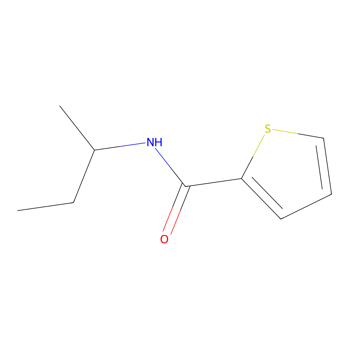 N-(sec-butyl)-2-thiophenecarboxamide molecular structure, CAS 349097-57-0