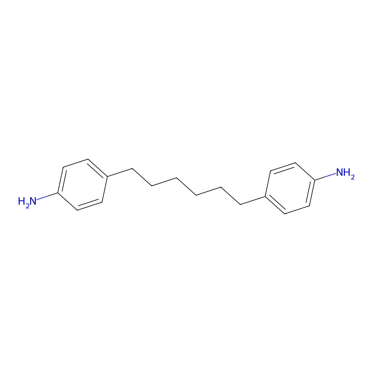 1,6-Bis(p-aminophenyl)hexane molecular structure, CAS 3491-14-3