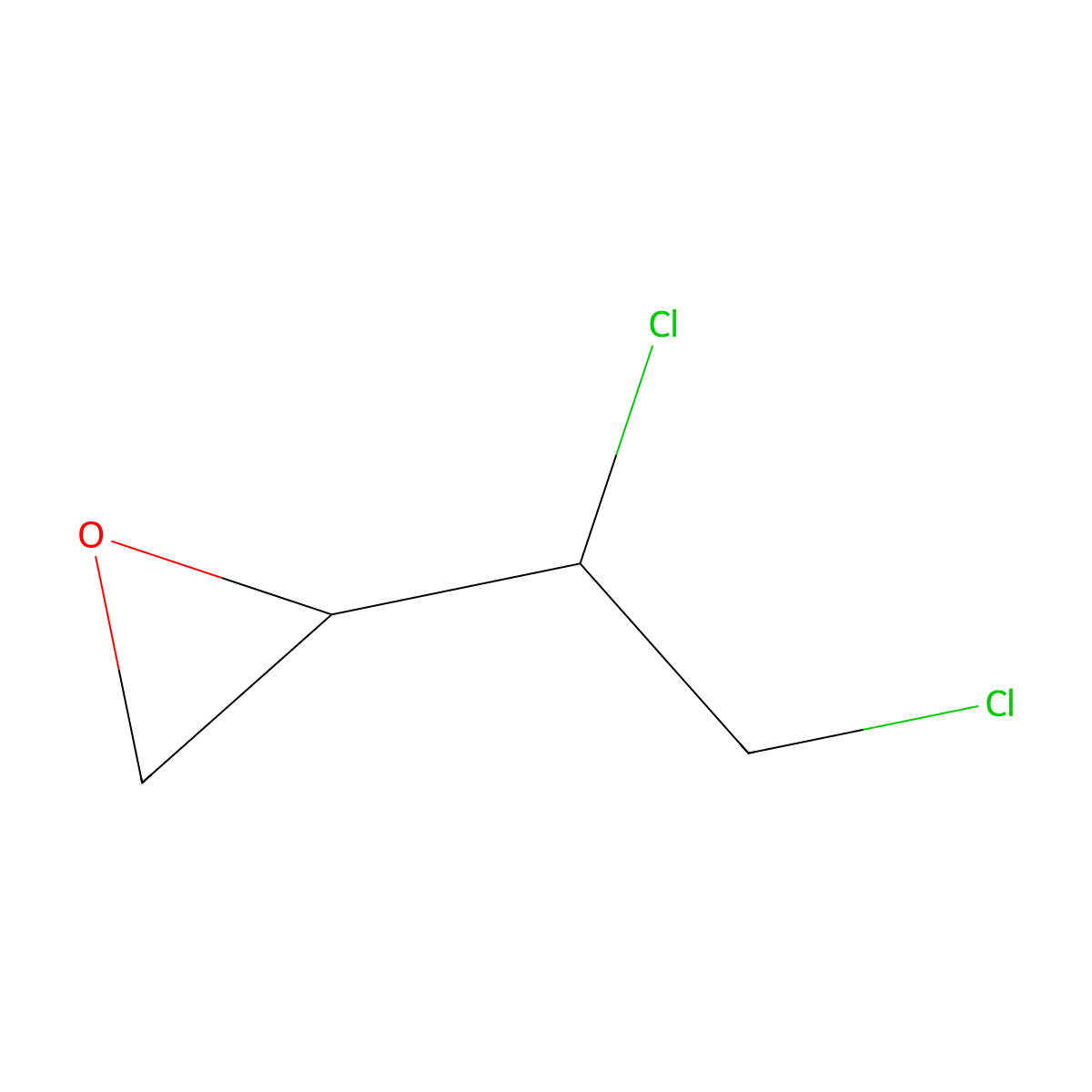 1,2-Dichloro-3,4-epoxybutane molecular structure, CAS 3491-32-5