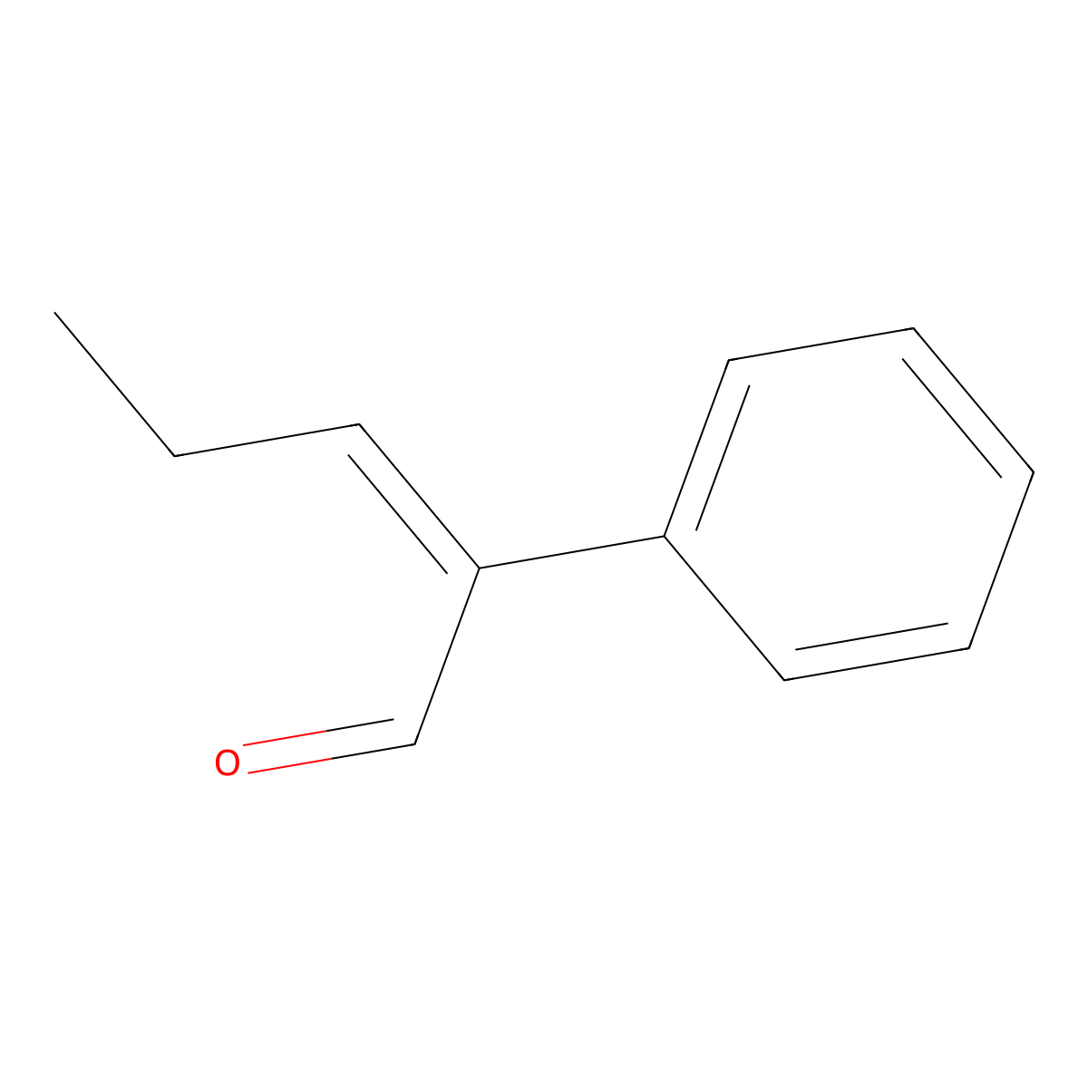 2-Phenylpent-2-enal molecular structure, CAS 3491-63-2