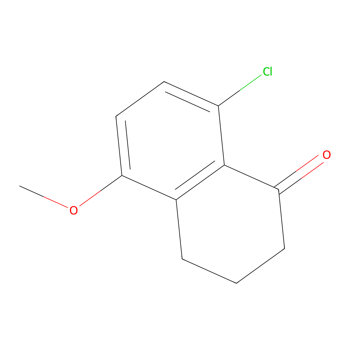 8-Chloro-5-methoxy-1,2,3,4-tetrahydronaphthalen-1-one molecular structure, CAS 34910-81-1