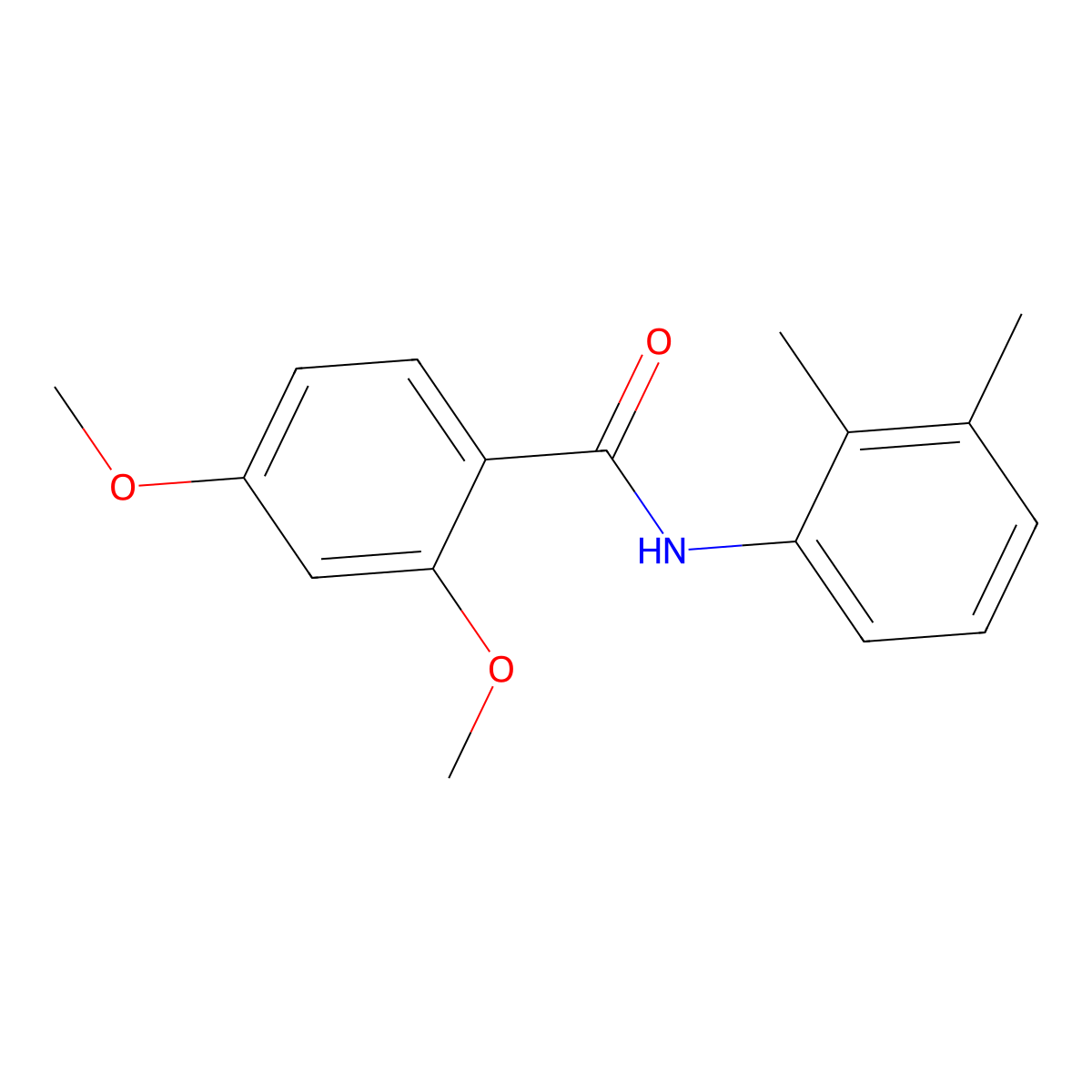 N-(2,3-dimethylphenyl)-2,4-dimethoxybenzamide molecular structure, CAS 349107-25-1