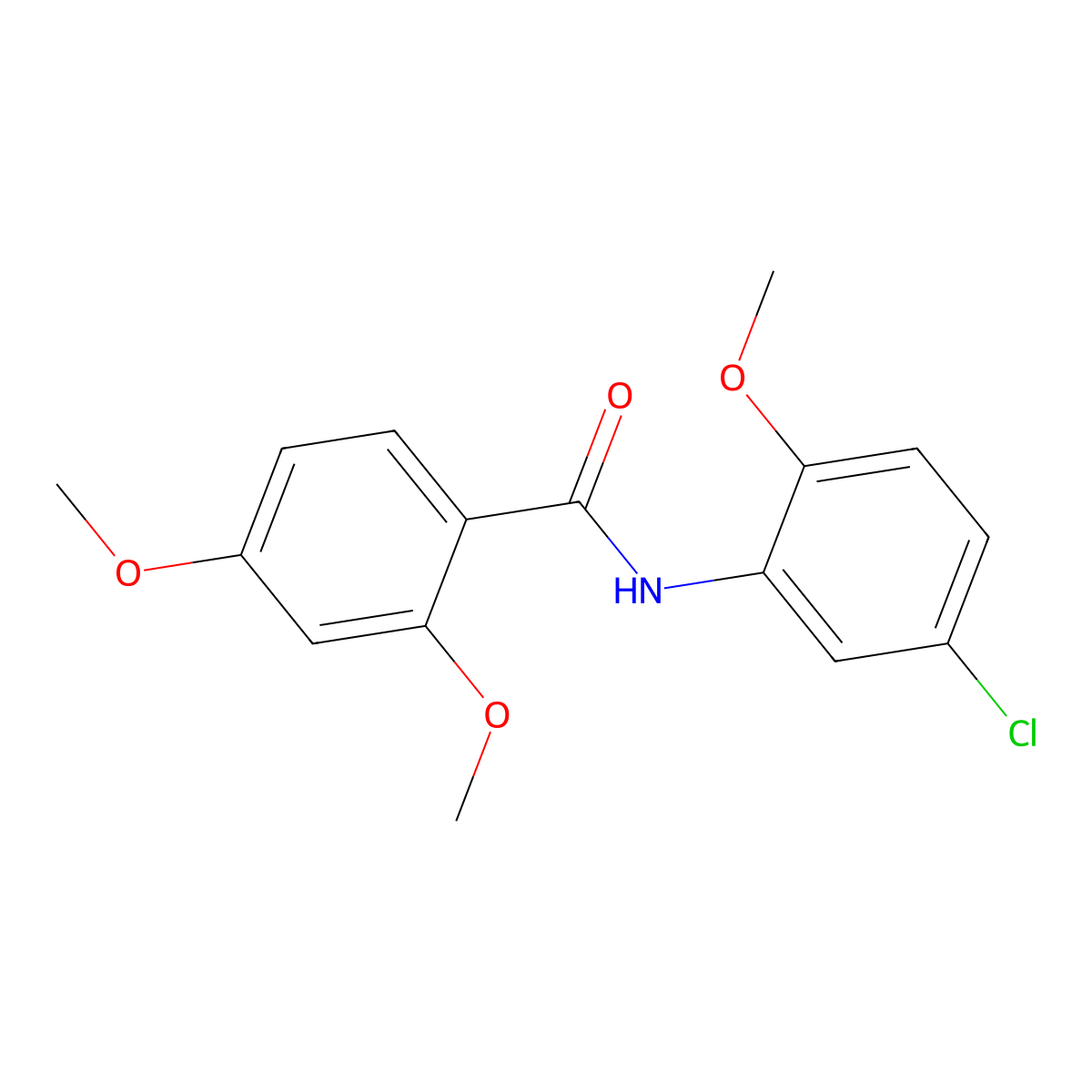 N-(5-chloro-2-methoxyphenyl)-2,4-dimethoxybenzamide molecular structure, CAS 349107-28-4
