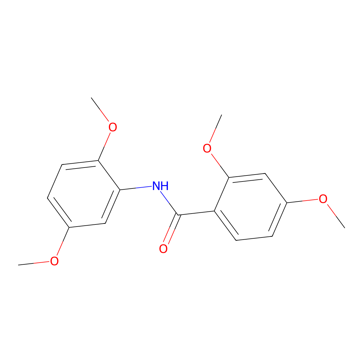N-(2,5-dimethoxyphenyl)-2,4-dimethoxybenzamide molecular structure, CAS 349107-29-5