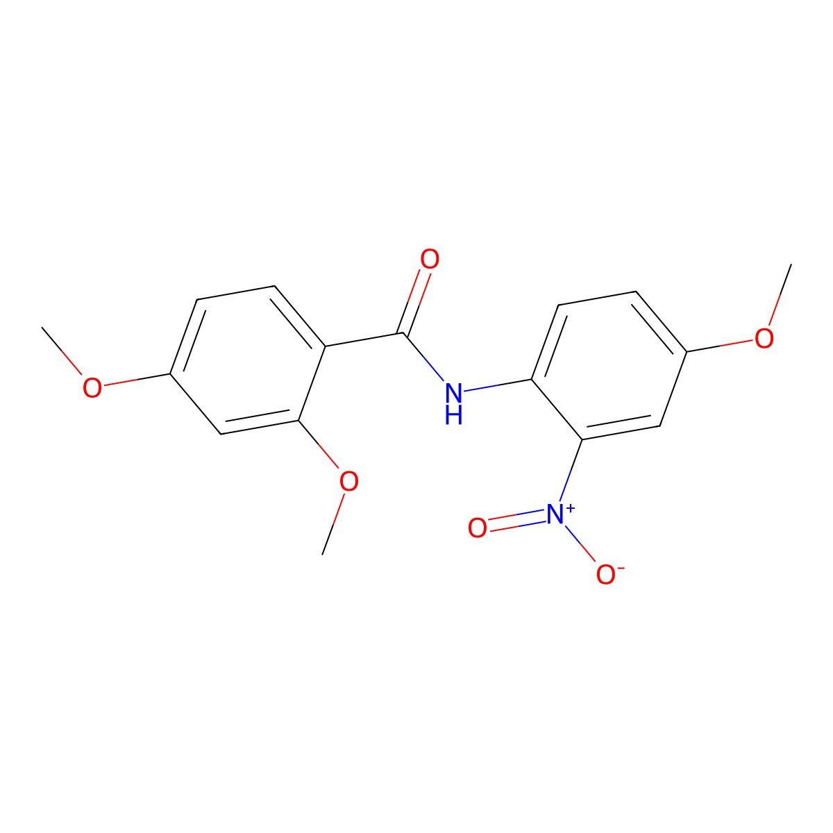 2,4-dimethoxy-N-(4-methoxy-2-nitrophenyl)benzamide molecular structure, CAS 349107-32-0