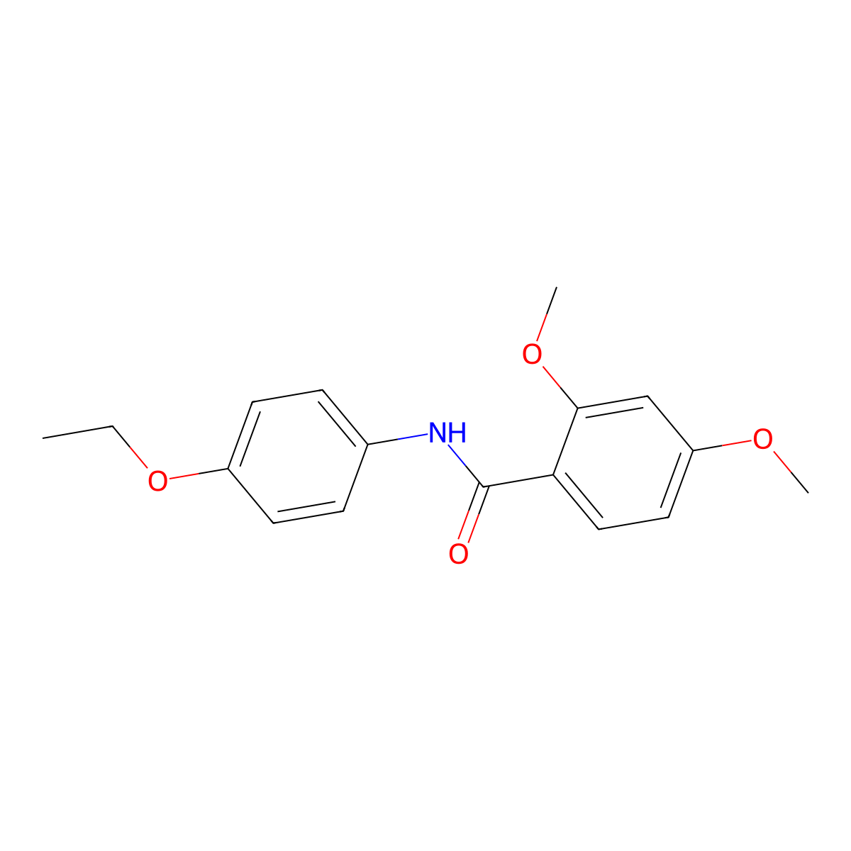 N-(4-ethoxyphenyl)-2,4-dimethoxybenzamide molecular structure, CAS 349107-33-1