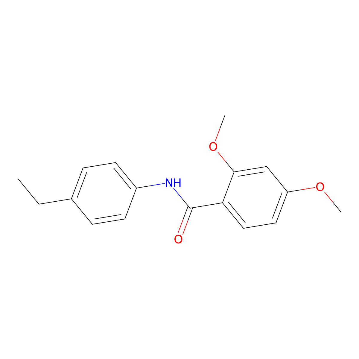 N-(4-ethylphenyl)-2,4-dimethoxybenzamide molecular structure, CAS 349107-56-8
