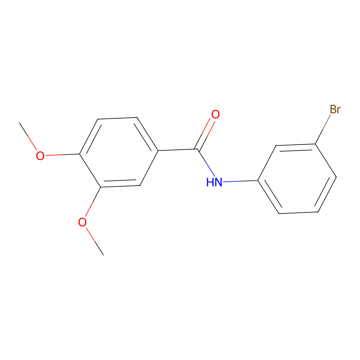 N-(3-bromophenyl)-3,4-dimethoxybenzamide molecular structure, CAS 349108-04-9