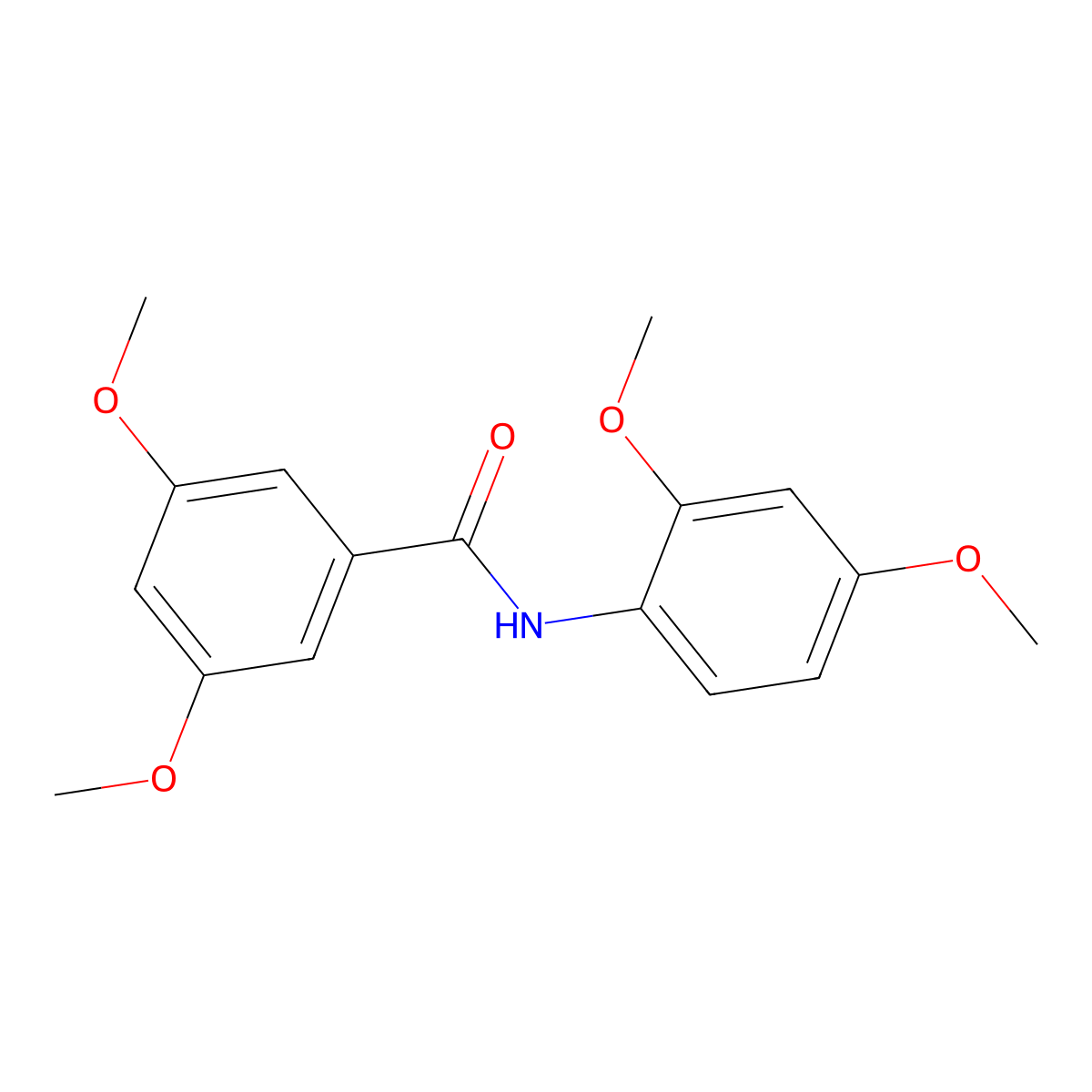 N-(2,4-dimethoxyphenyl)-3,5-dimethoxybenzamide molecular structure, CAS 349108-20-9