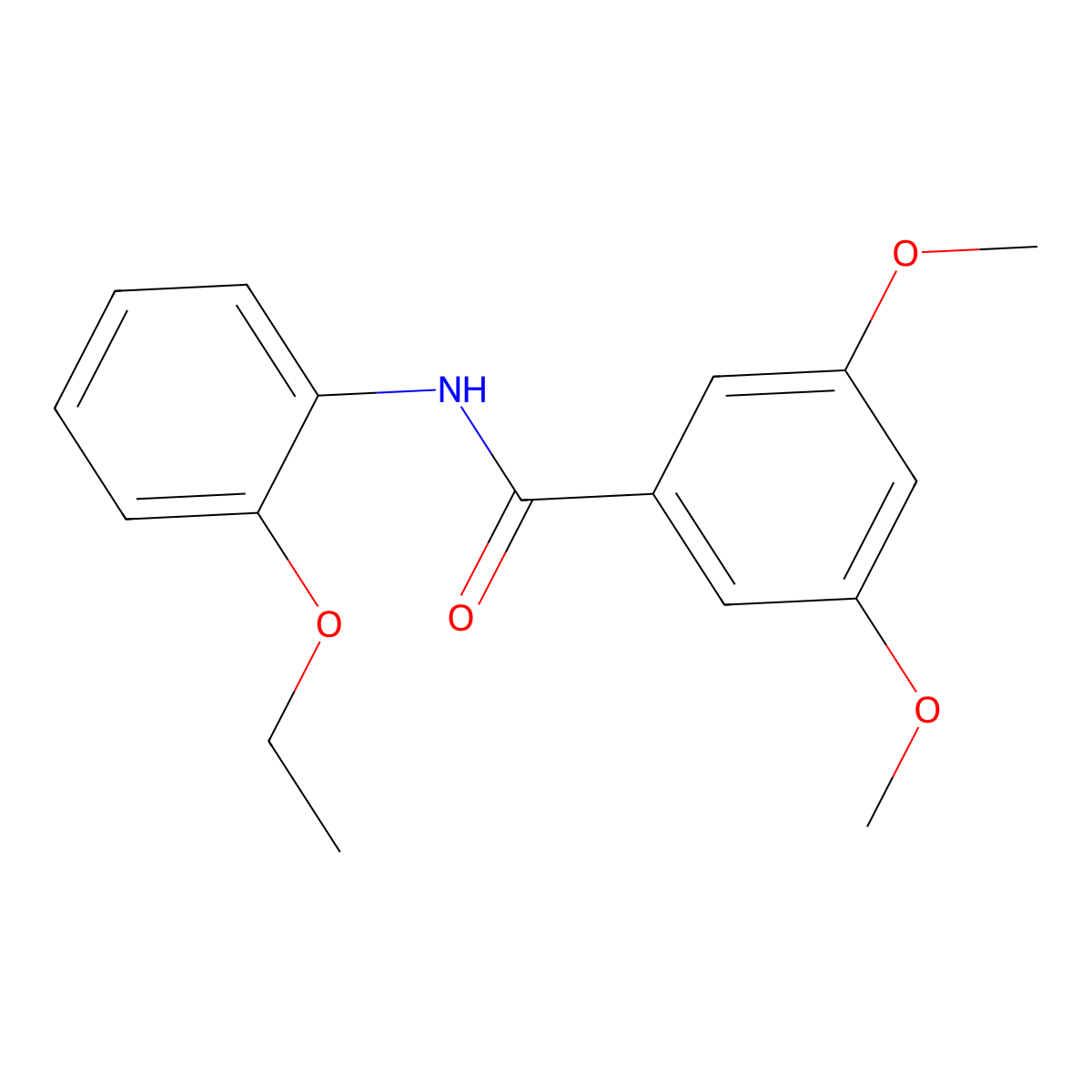 N-(2-ethoxyphenyl)-3,5-dimethoxybenzamide molecular structure, CAS 349108-27-6