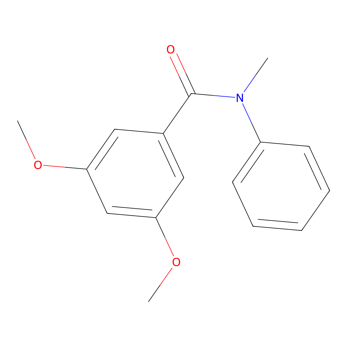 3,5-dimethoxy-N-methyl-N-phenylbenzamide molecular structure, CAS 349108-31-2