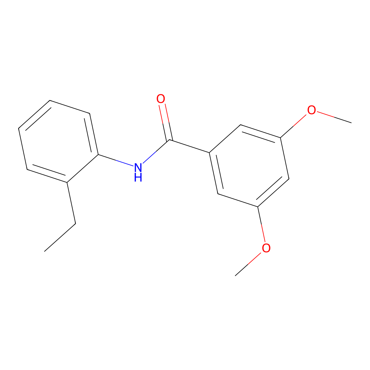 N-(2-ethylphenyl)-3,5-dimethoxybenzamide molecular structure, CAS 349108-64-1