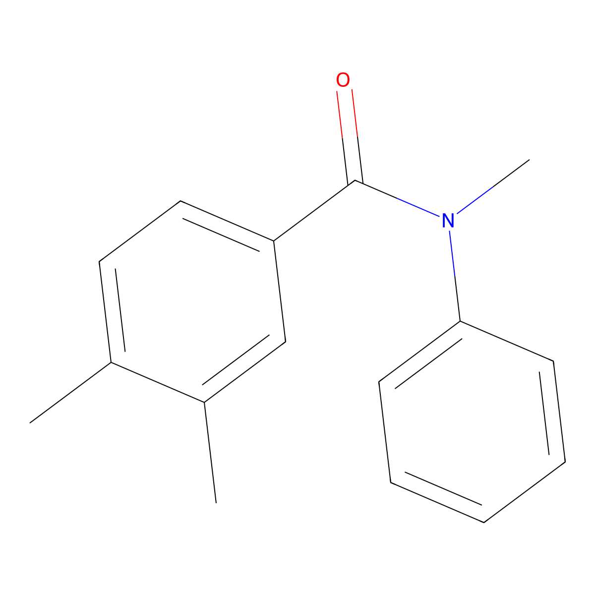 N,3,4-trimethyl-N-phenylbenzamide molecular structure, CAS 349109-03-1