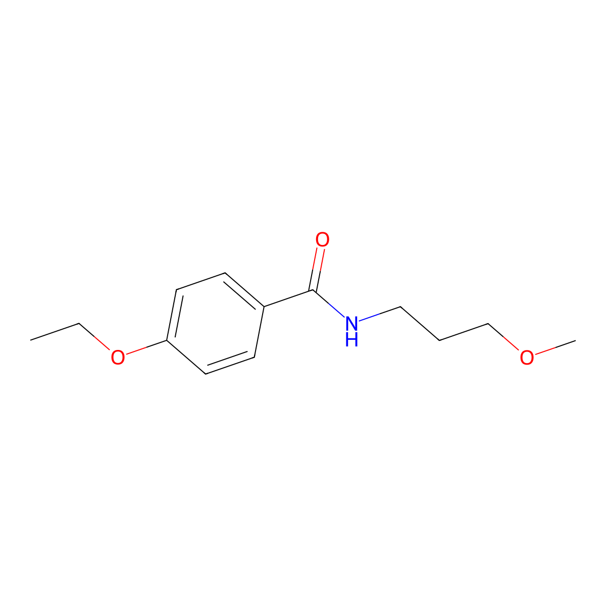4-ethoxy-N-(3-methoxypropyl)benzamide molecular structure, CAS 349109-67-7
