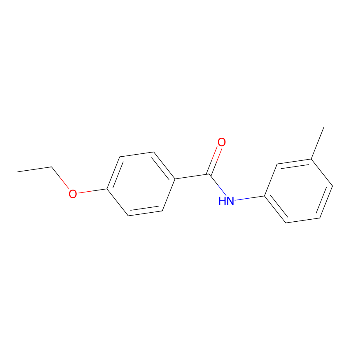 4-ethoxy-N-(3-methylphenyl)benzamide molecular structure, CAS 349109-73-5