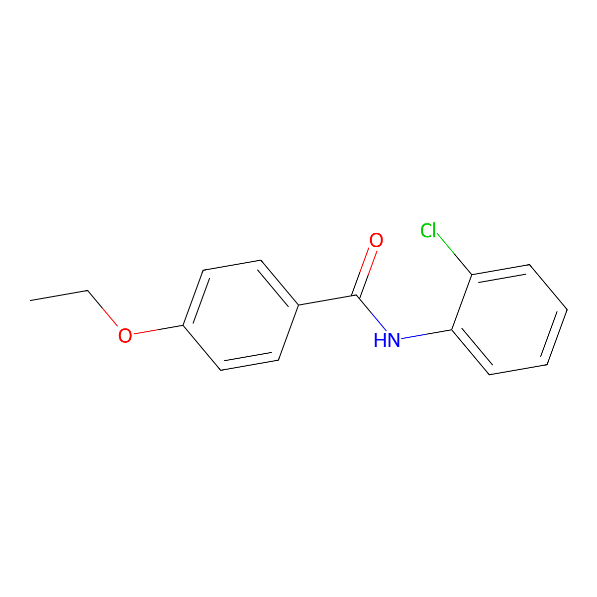 N-(2-chlorophenyl)-4-ethoxybenzamide molecular structure, CAS 349109-74-6