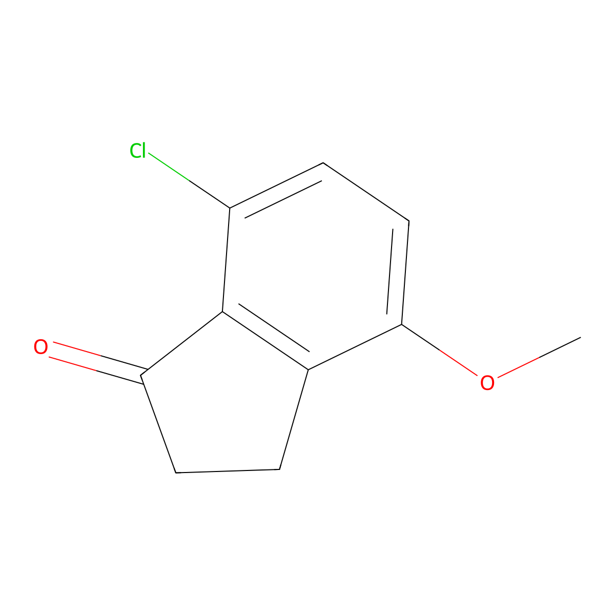 7-Chloro-4-methoxy-indan-1-one molecular structure, CAS 34911-21-2