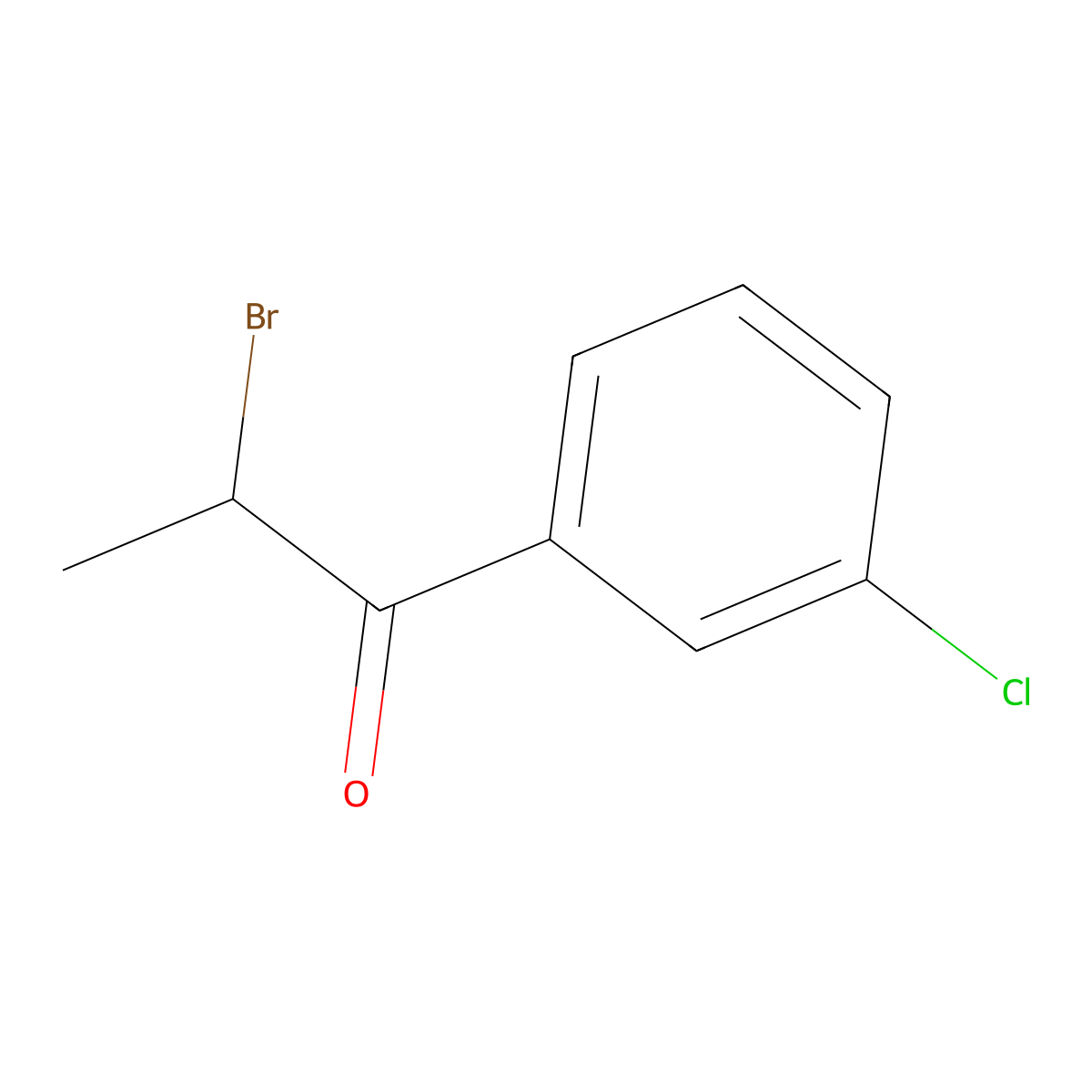 alpha-Bromo-3-chloropropiophenone molecular structure, CAS 34911-51-8