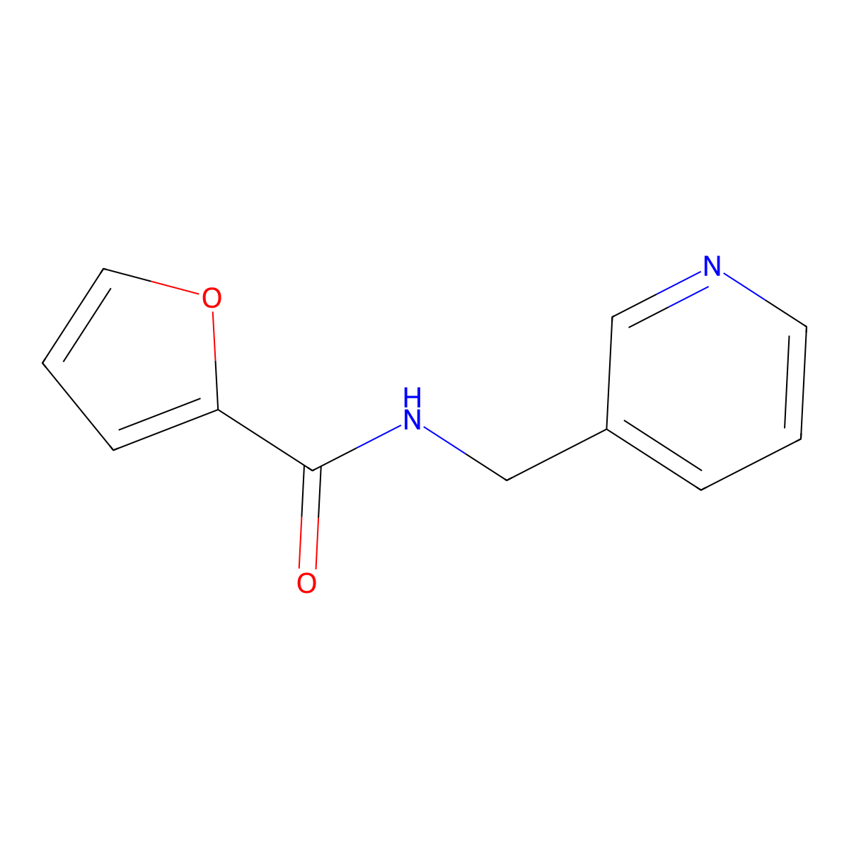 N-(pyridin-3-ylmethyl)furan-2-carboxamide molecular structure, CAS 349110-02-7