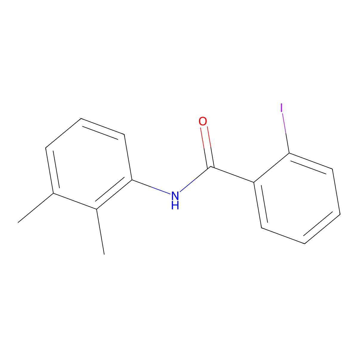 N-(2,3-dimethylphenyl)-2-iodobenzamide molecular structure, CAS 349110-11-8
