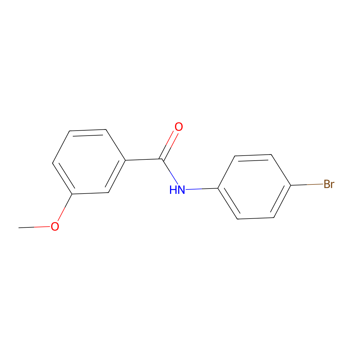 N-(4-bromophenyl)-3-methoxybenzamide molecular structure, CAS 349110-71-0