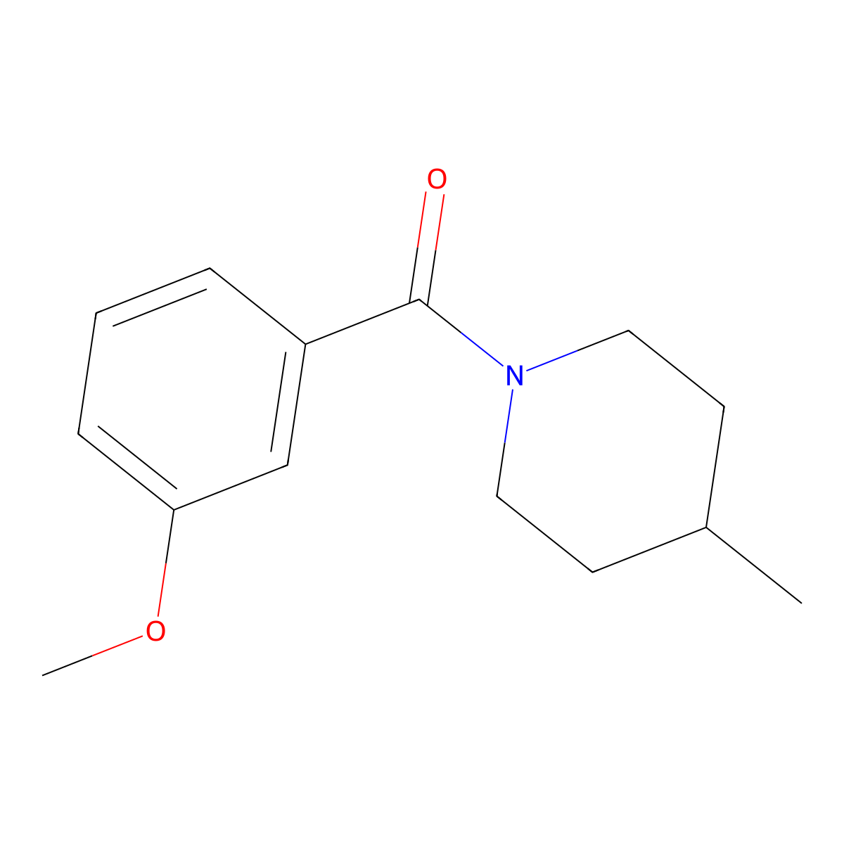 3-Methoxyphenyl 4-methylpiperidyl ketone molecular structure, CAS 349110-81-2