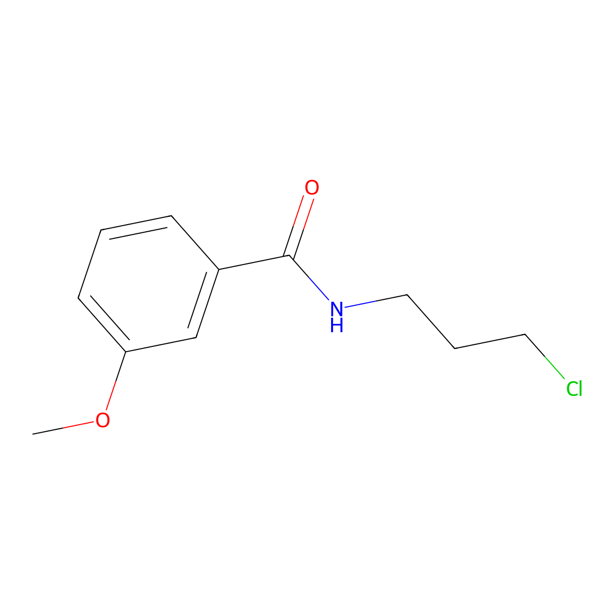 N-(3-chloropropyl)-3-methoxybenzamide molecular structure, CAS 349111-01-9