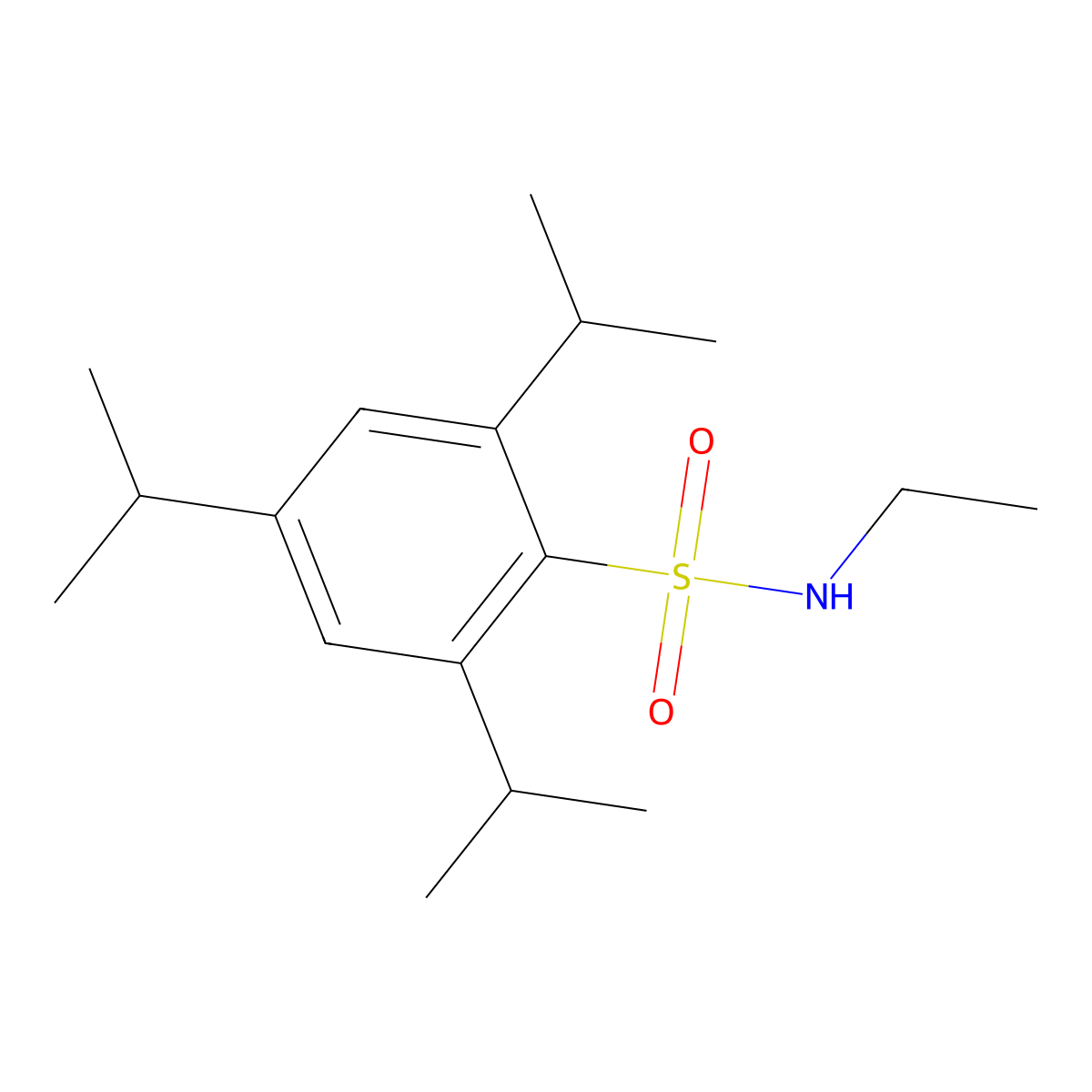 N-ethyl-2,4,6-tri(propan-2-yl)benzenesulfonamide molecular structure, CAS 349116-31-0