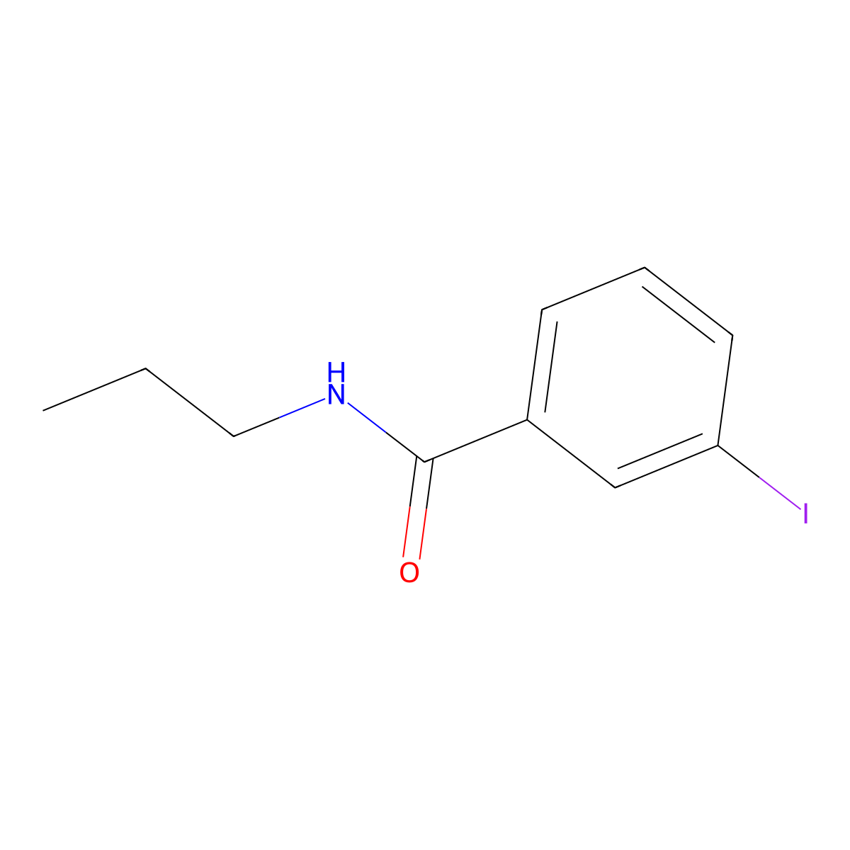 3-iodo-N-propylbenzamide molecular structure, CAS 349117-88-0