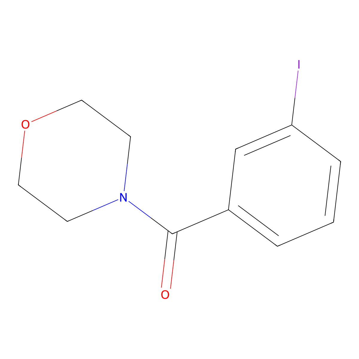 4-[(3-Iodophenyl)carbonyl]morpholine molecular structure, CAS 349118-63-4