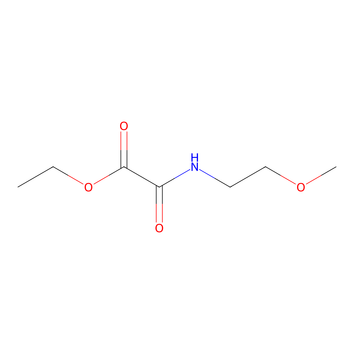 Acetic acid, 2-[(2-methoxyethyl)amino]-2-oxo-, ethyl ester molecular structure, CAS 349119-43-3